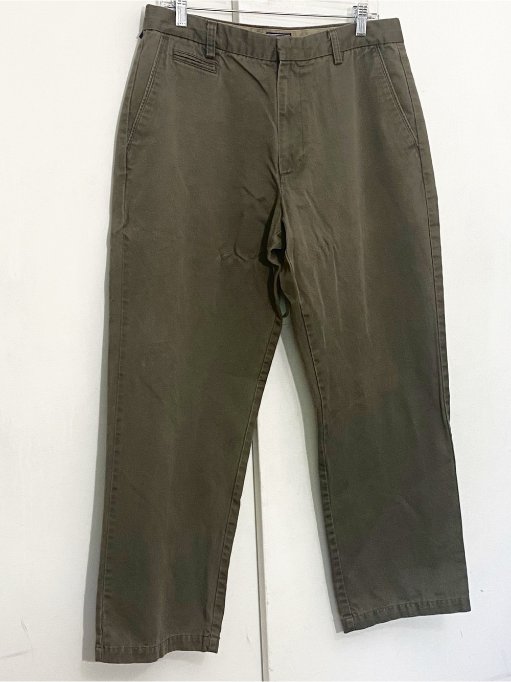 Dockers Men's Army Green Straight Leg Chinos 100% Cotton W34 L 29